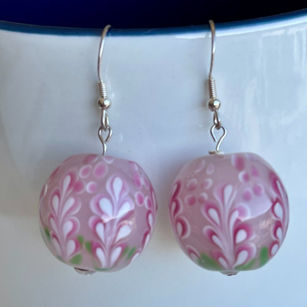 0.79” (20 mm) Large Handcrafted Italian Art Glass Earrings Collection | Master A